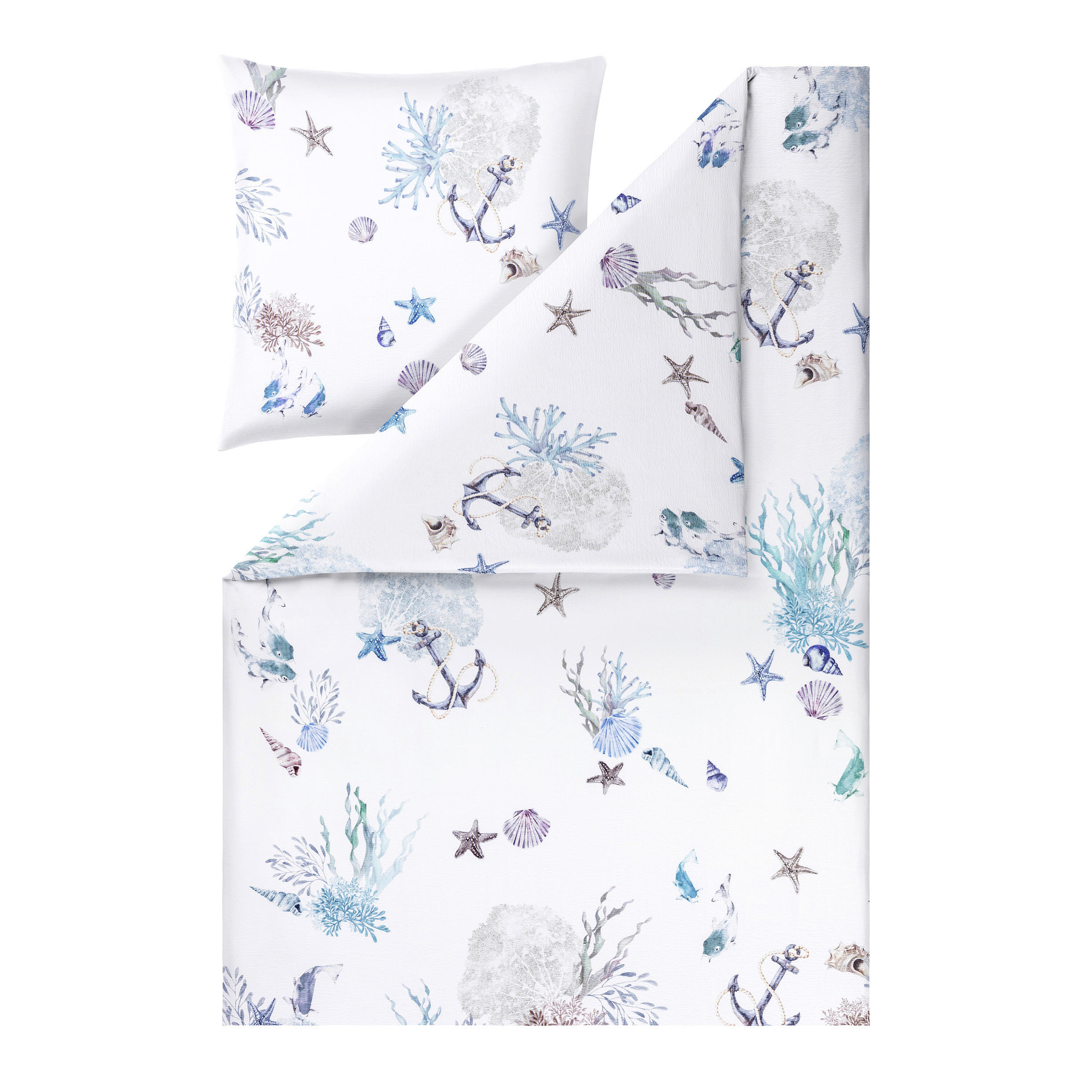 BETTWÄSCHE Impulse 135/200 cm  - Blau, Design, Textil (135/200cm) - Estella