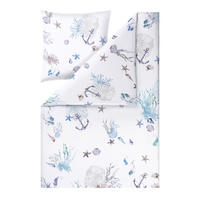 BETTWÄSCHE Impulse 155/220 cm  - Blau, Design, Textil (155/220cm) - Estella