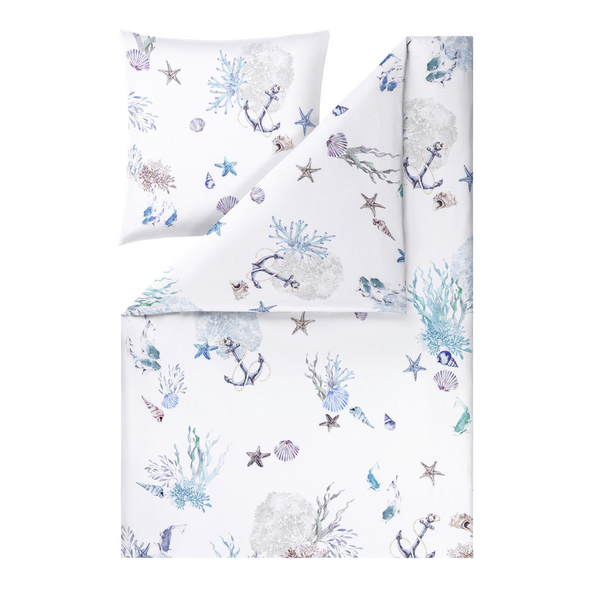 BETTWÄSCHE Impulse 155/220 cm  - Blau, Design, Textil (155/220cm) - Estella