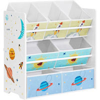 KINDERREGAL Weiß  - Weiß, Basics, Holzwerkstoff/Textil (62,5/60/29,5cm)