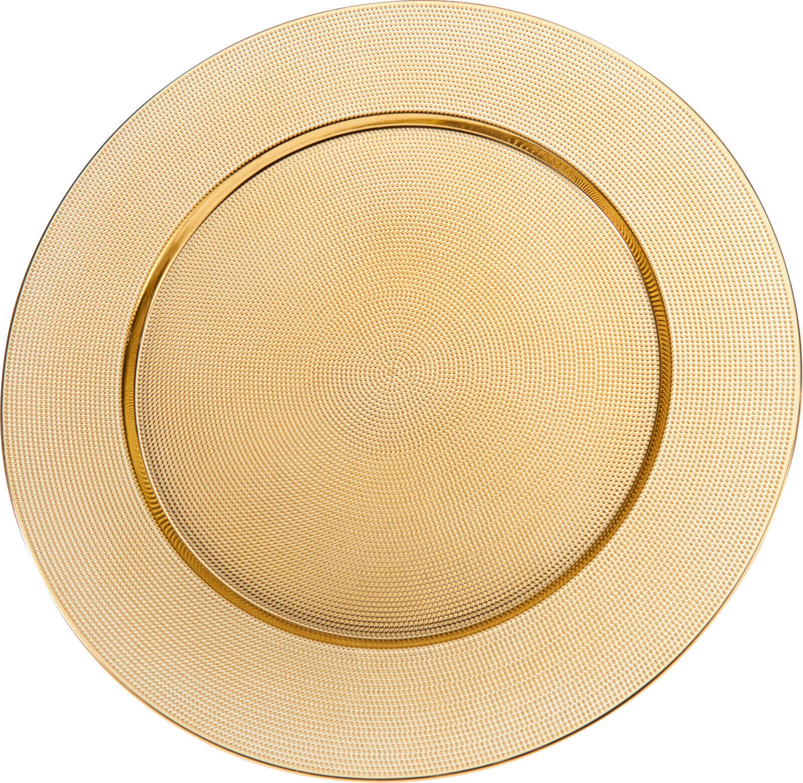 TÁNYÉR 40 cm  - aranyszínű, Basics, műanyag (40cm)