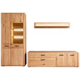 WOHNWAND  in Eichefarben  302/208/50 cm  - Eichefarben/Anthrazit, KONVENTIONELL, Glas/Holz (302/208/50cm) - Cantus