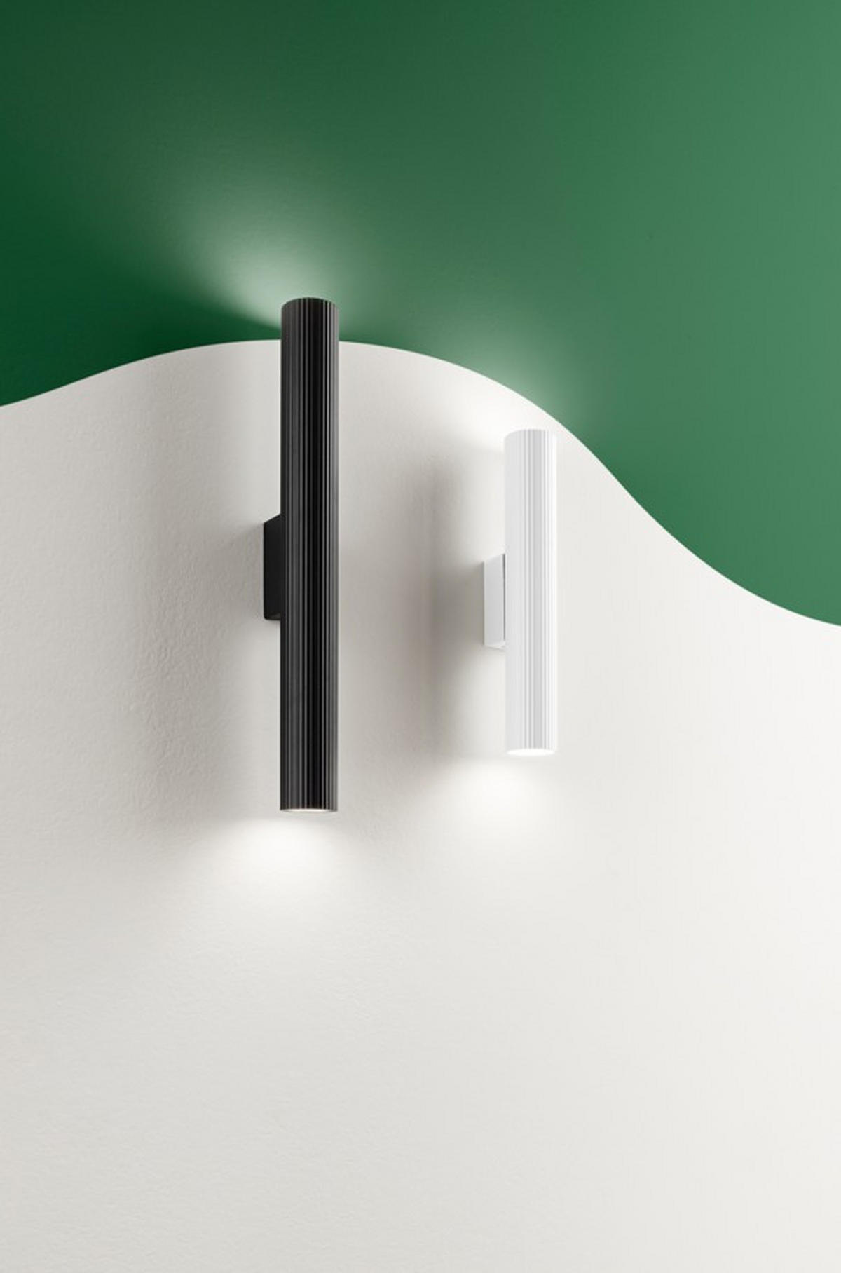 WANDLEUCHTE Luce Ambiente e Design 5,6/50 cm   - Schwarz, Design, Metall (5,6/50cm)