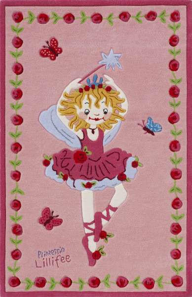 Ben'n'jen Kinderteppich Prinzessin Lillifee Rosa 110x170 cm