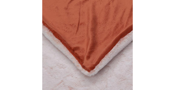FELLDECKE RACOON 150/200 cm - Orange, KONVENTIONELL, Textil (150/200cm) - Novel