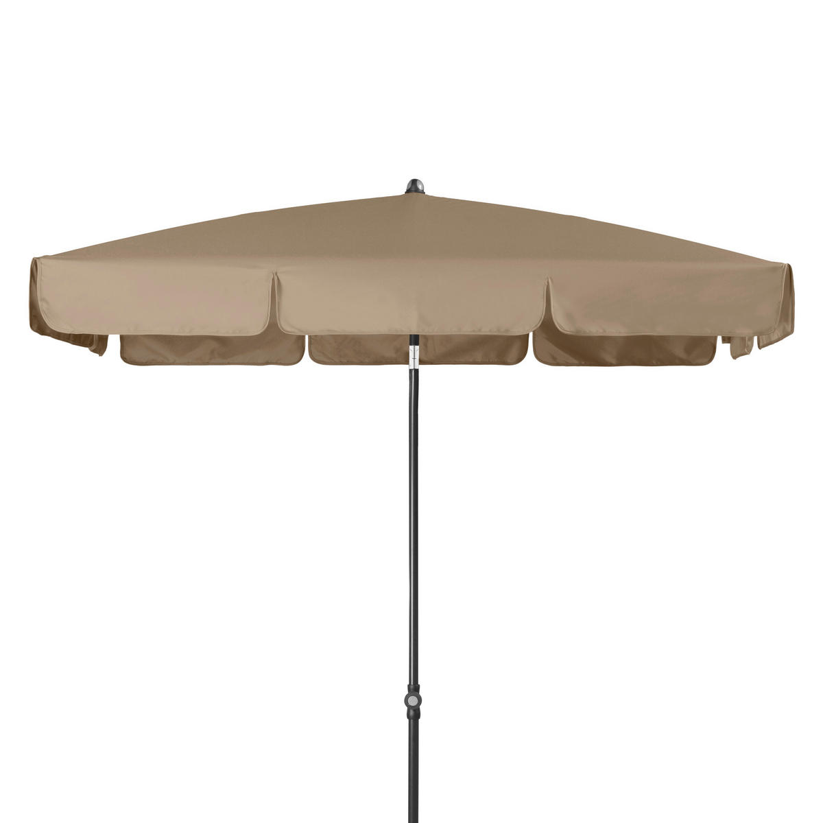 SONNENSCHIRM  185/120 cm  - Greige/Anthrazit, Basics, Textil/Metall (185/120cm) - Doppler