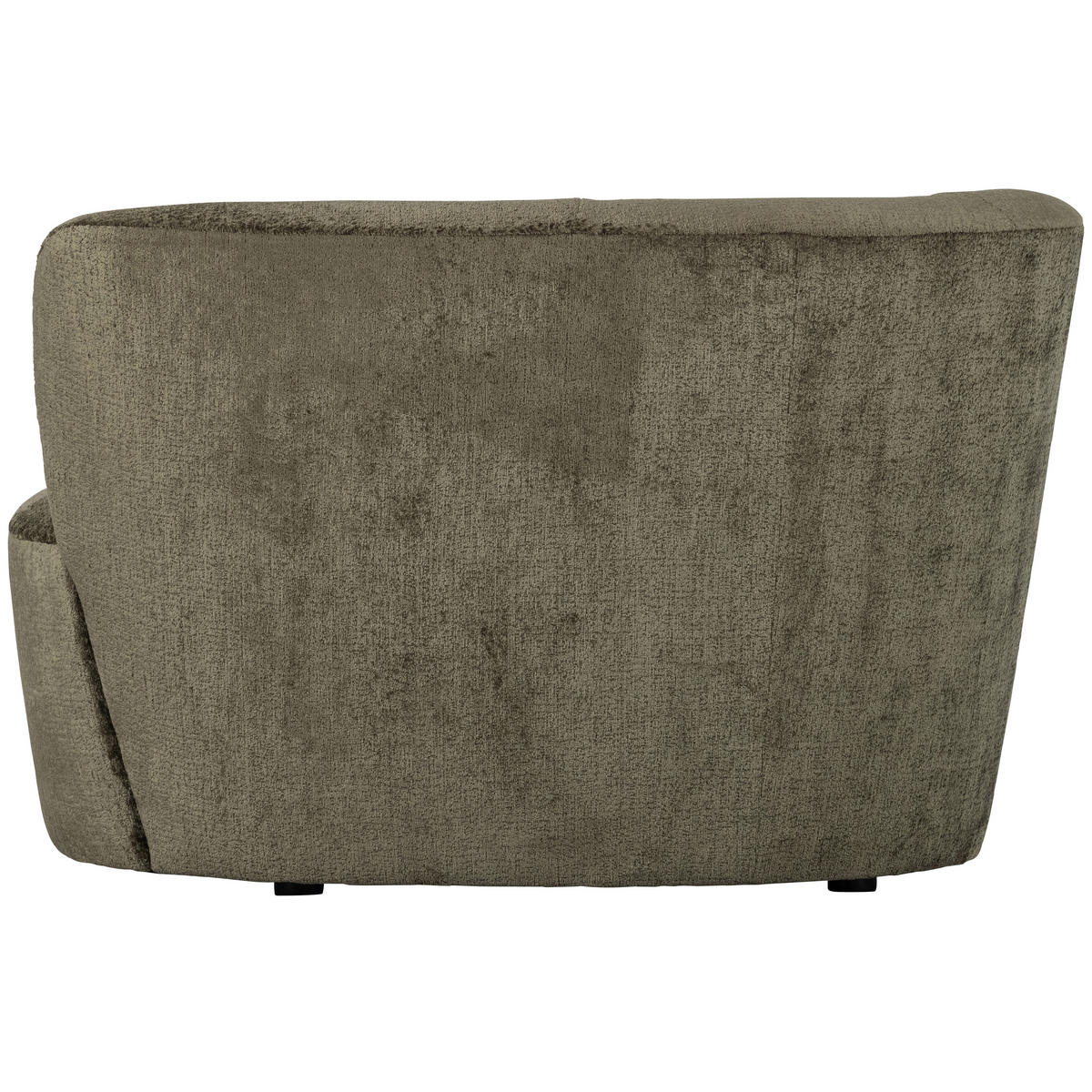 RÉCAMIERE in Samt Dunkelgrün  - Dunkelgrün/Schwarz, Design, Kunststoff/Textil (112/73/80cm) - Livetastic