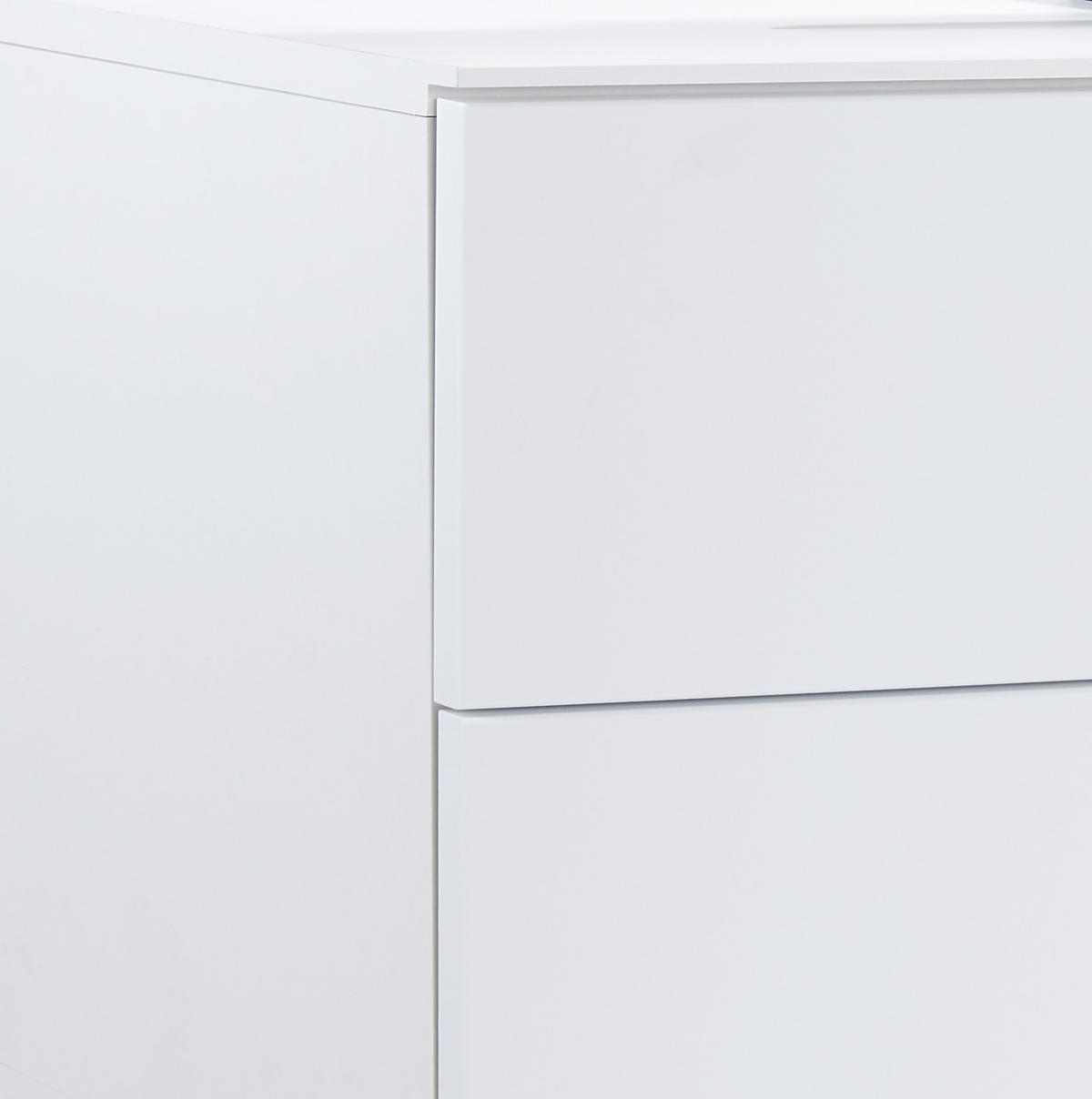 MEDIABÄNK vit  140/62/44 cm  - vit/svart, Modern, metall/trämaterial (140/62/44cm)