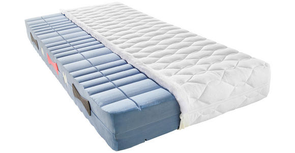 KALTSCHAUMMATRATZE 100/200 cm Höhe ca. 21 cm  - Weiß, Basics, Textil (100/200cm) - Sleeptex