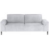 SCHLAFSOFA in Webstoff Silberfarben  - Silberfarben/Schwarz, Design, Textil/Metall (240/89/103cm) - Ti'me