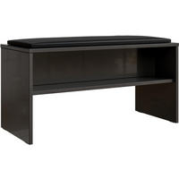 SITZBANK Universelle Einzelmöbel  in 90/48/40 cm  - Anthrazit Hochglanz/Schwarz, Basics, Holzwerkstoff/Textil (90/48/40cm) - Sadena