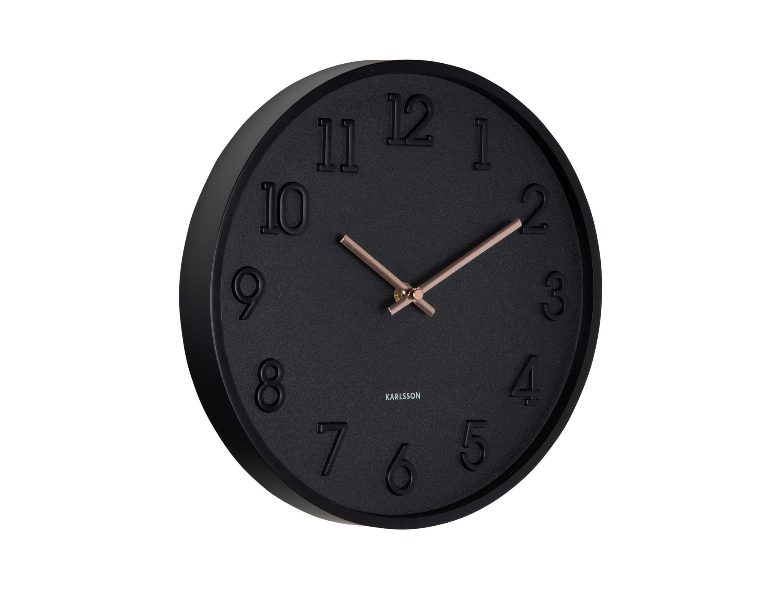WANDUHR  Schwarz 30 cm  - Schwarz, Basics, Kunststoff (30cm) - Karlsson