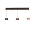 LED-HÄNGELEUCHTE 100/12/180 cm  - Braun, Basics, Glas/Metall (100/12/180cm) - Dieter Knoll