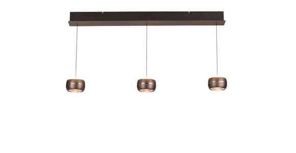 LED-HÄNGELEUCHTE 100/12/180 cm  - Braun, Basics, Glas/Metall (100/12/180cm) - Dieter Knoll