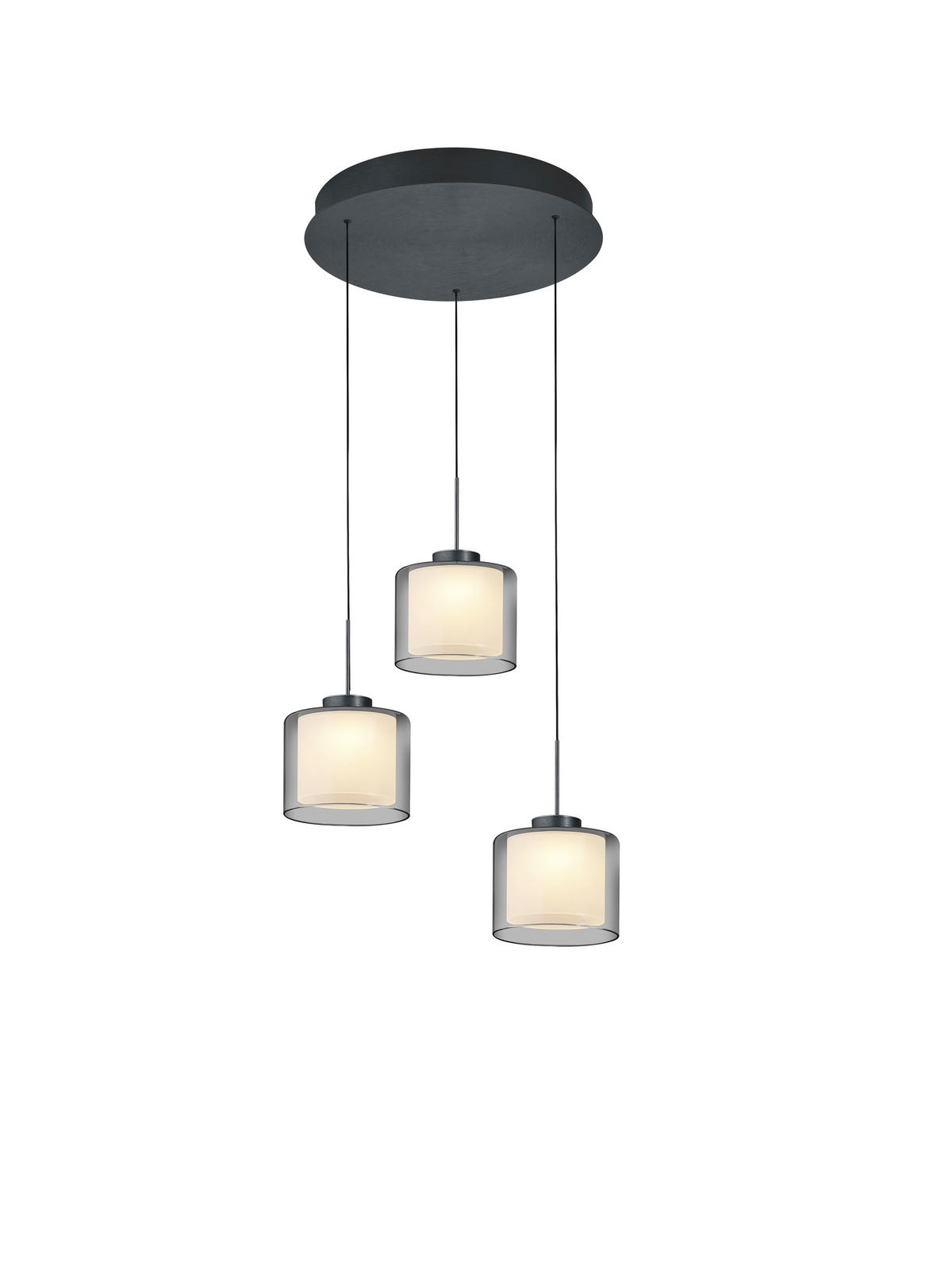 LED-PENDELLEUCHTE 43/180 cm  - Anthrazit, Design, Metall (43/180cm) - elements by BANKAMP