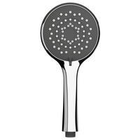 DUSCHKOPF   - Chromfarben, Basics, Kunststoff (11cm) - Wenko