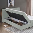 BOXBETT 140/200 cm  in Hellgrau  - Hellgrau/Schwarz, Design, Holz/Holzwerkstoff (140/200cm) - Xora
