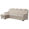 ECKSOFA in Chenille Beige  162/257 cm  - Beige, Basics, Kunststoff/Textil (162/257cm) - MID.YOU