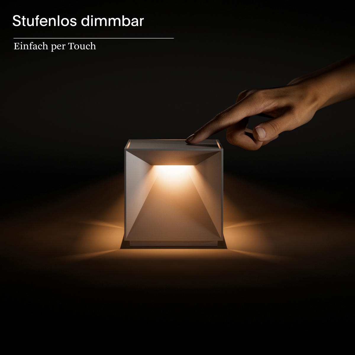 AKKU-TISCHLEUCHTE Nutalis 10/10/10 cm   - Salbeigrün, Design, Metall (10/10/10cm)