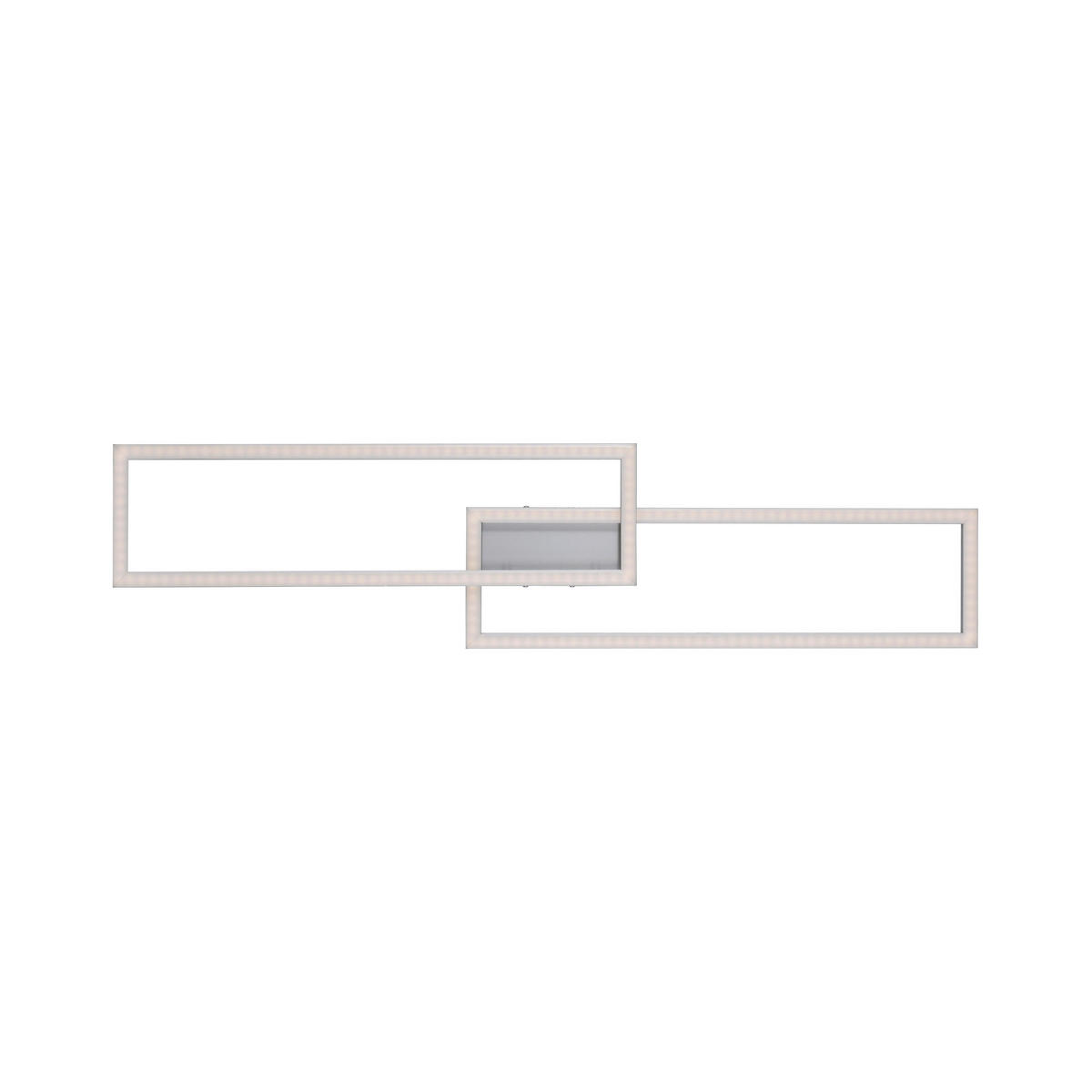 LED-DECKENLEUCHTE Lolasmart-Maxi  Smart 110/26,5/8,5 cm   - Silberfarben, Design, Kunststoff/Metall (110/26,5/8,5cm)