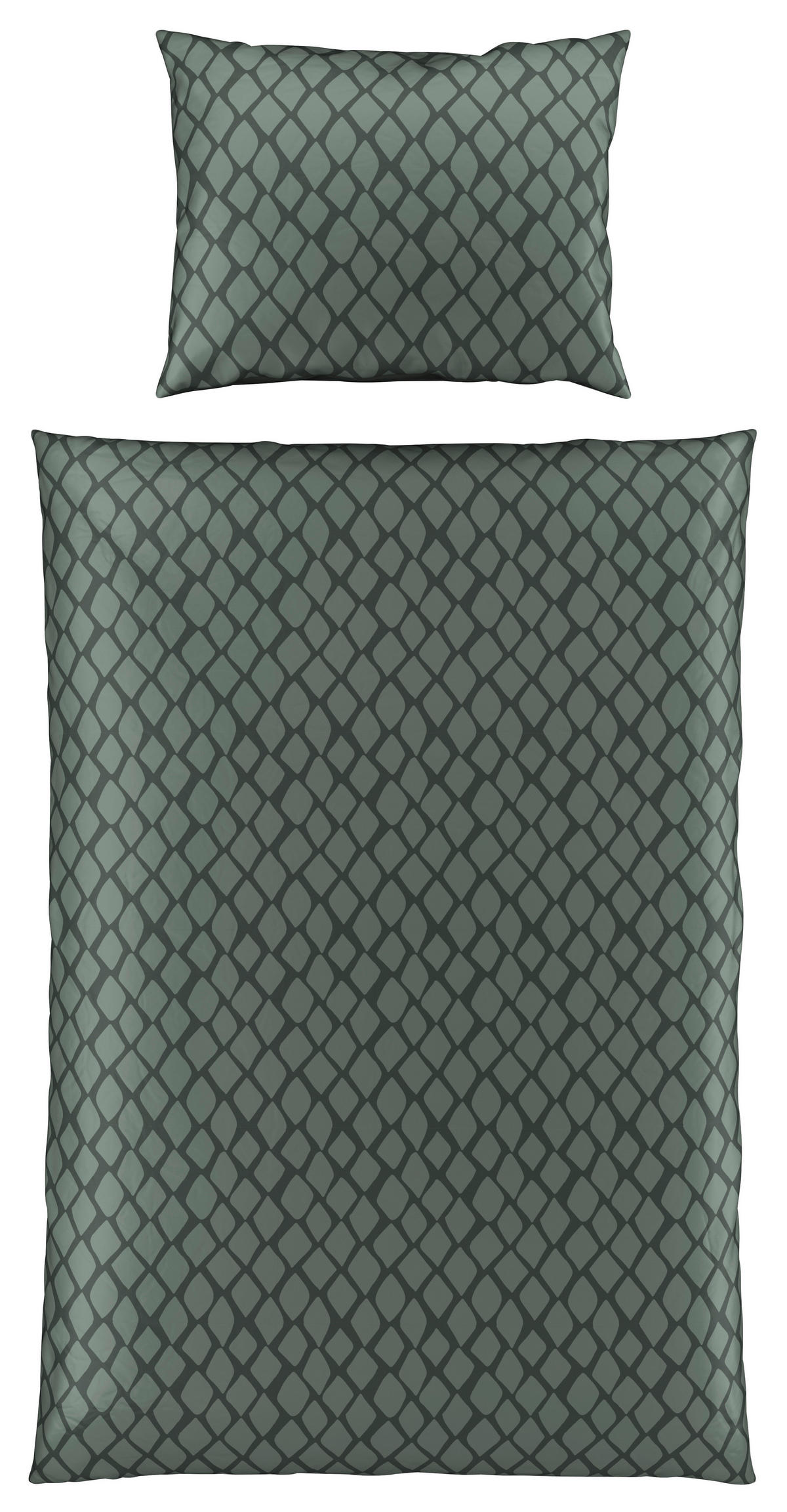 POVLEČENÍ, satén, zelená, 140/200 cm - zelená, Design, textil (140/200cm) - Dieter Knoll