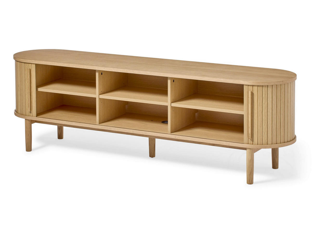 LOWBOARD Eiche Bianco  180/55,6/40 cm  - Eiche Bianco, Design, Holz (180/55,6/40cm) - Lomoco