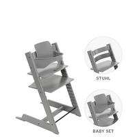 HOCHSTUHL-SET TT Bundles  - Hellgrau, Basics, Holz (83/57/46cm) - Stokke