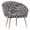 SESSEL in Flachgewebe Schwarz, Weiß  - Schwarz/Naturfarben, Design, Holz/Textil (73/73/66cm) - Livetastic