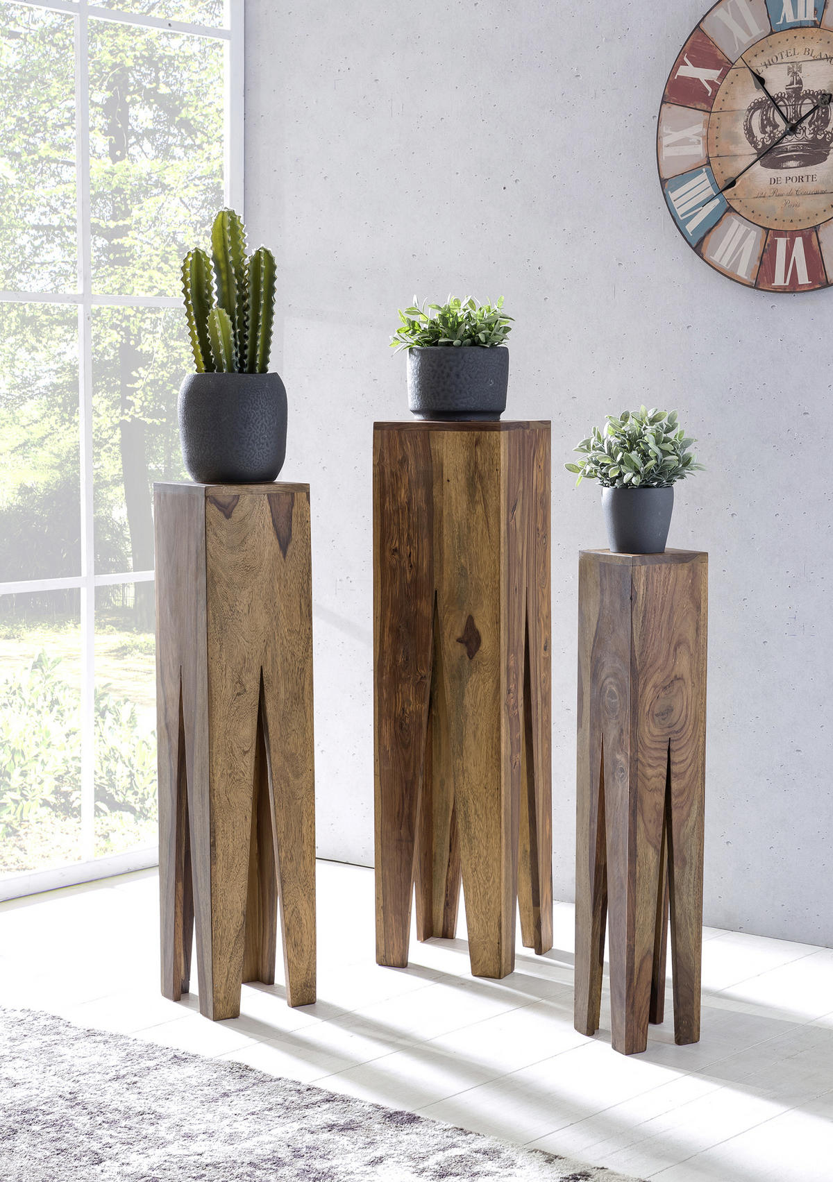 SET STOLIĆA ZA CVIJEĆE - boje Sheeshama, Design, drvo - MID.YOU