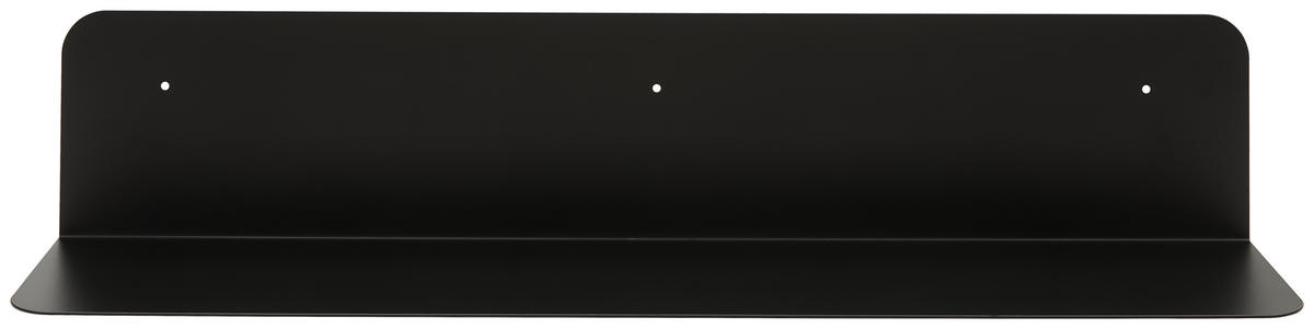 WANDBOARD Schwarz  - Schwarz, Design, Metall (80/15/15cm) - MID.YOU