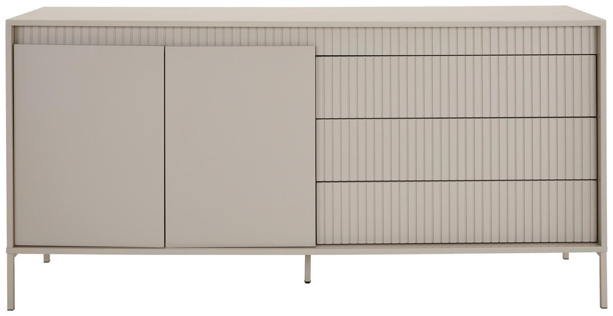 SIDEBOARD  in 160/77/40 cm  - Kaschmir, Design, Holzwerkstoff/Metall (160/77/40cm) - Xora