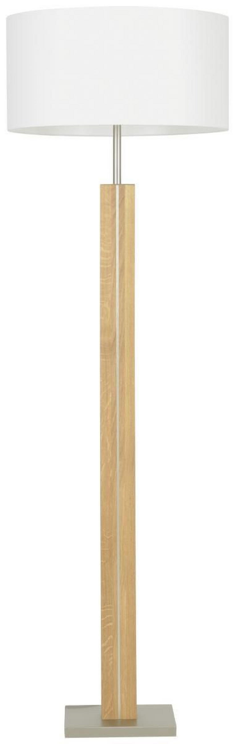 STEHLEUCHTE 50/160 cm    - Hellbraun/Weiß, LIFESTYLE, Holz/Textil (50/160cm) - Herzblut