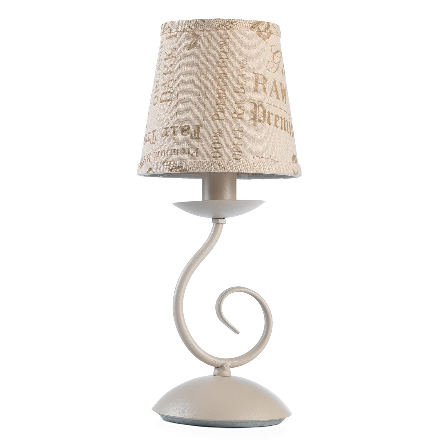 TISCHLEUCHTE 14/14/34 cm   - Creme, KONVENTIONELL, Kunststoff/Textil (14/14/34cm)