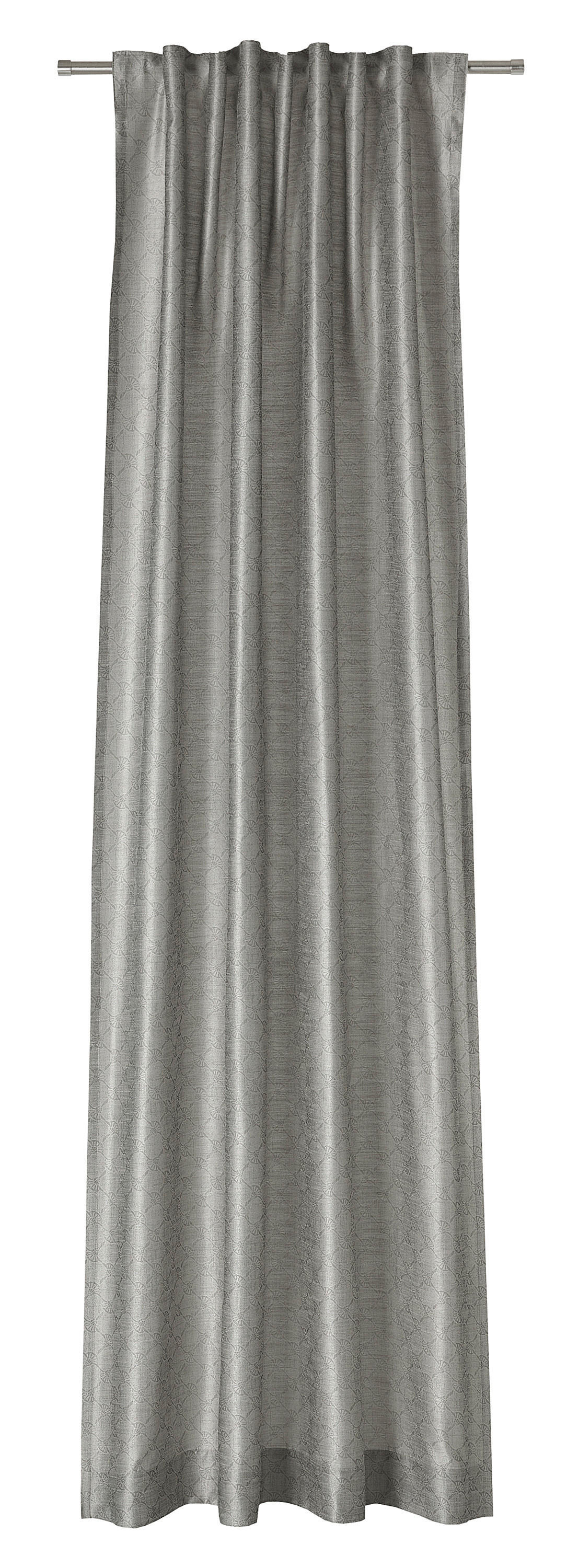 VORHANGSCHAL Silk Allover blickdicht 130/250 cm   - Grau, Design, Textil (130/250cm) - Joop!