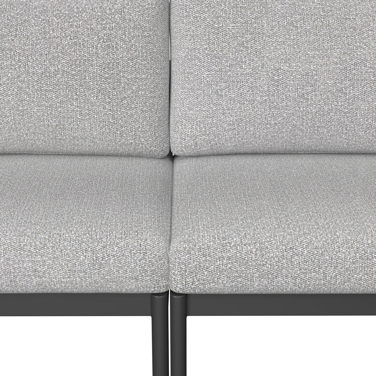 DINING-LOUNGESET 271/209 cm Aluminium  - Anthrazit/Grau, Basics, Textil/Stein (271/209cm) - Amatio