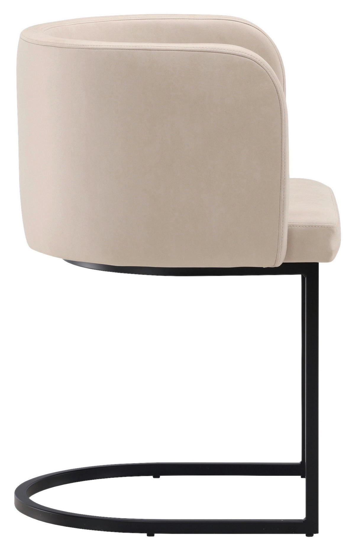 STOL stål flatväv  - beige/svart, Design, metall/textil (58/75/60cm) - Livetastic