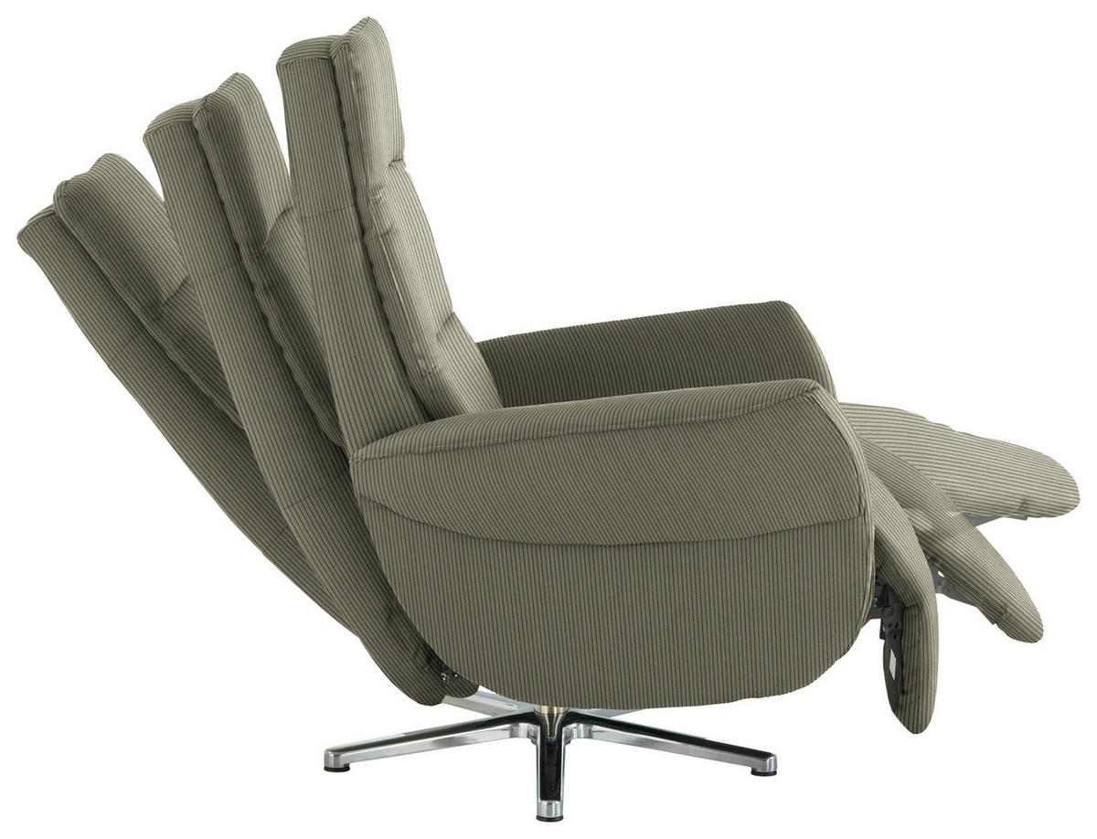 RELAXSESSEL Textil Hellgrün  - Chromfarben/Hellgrün, Design, Textil/Metall (78/113/83cm) - Beldomo Speed