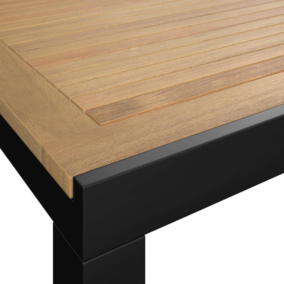 ZÁHRADNÝ STÔL, drevo, kov, 200-300/76/110 cm - prírodná farba/antracitová, Modern, kov/drevo (200-300/76/110cm) - Ambia Garden