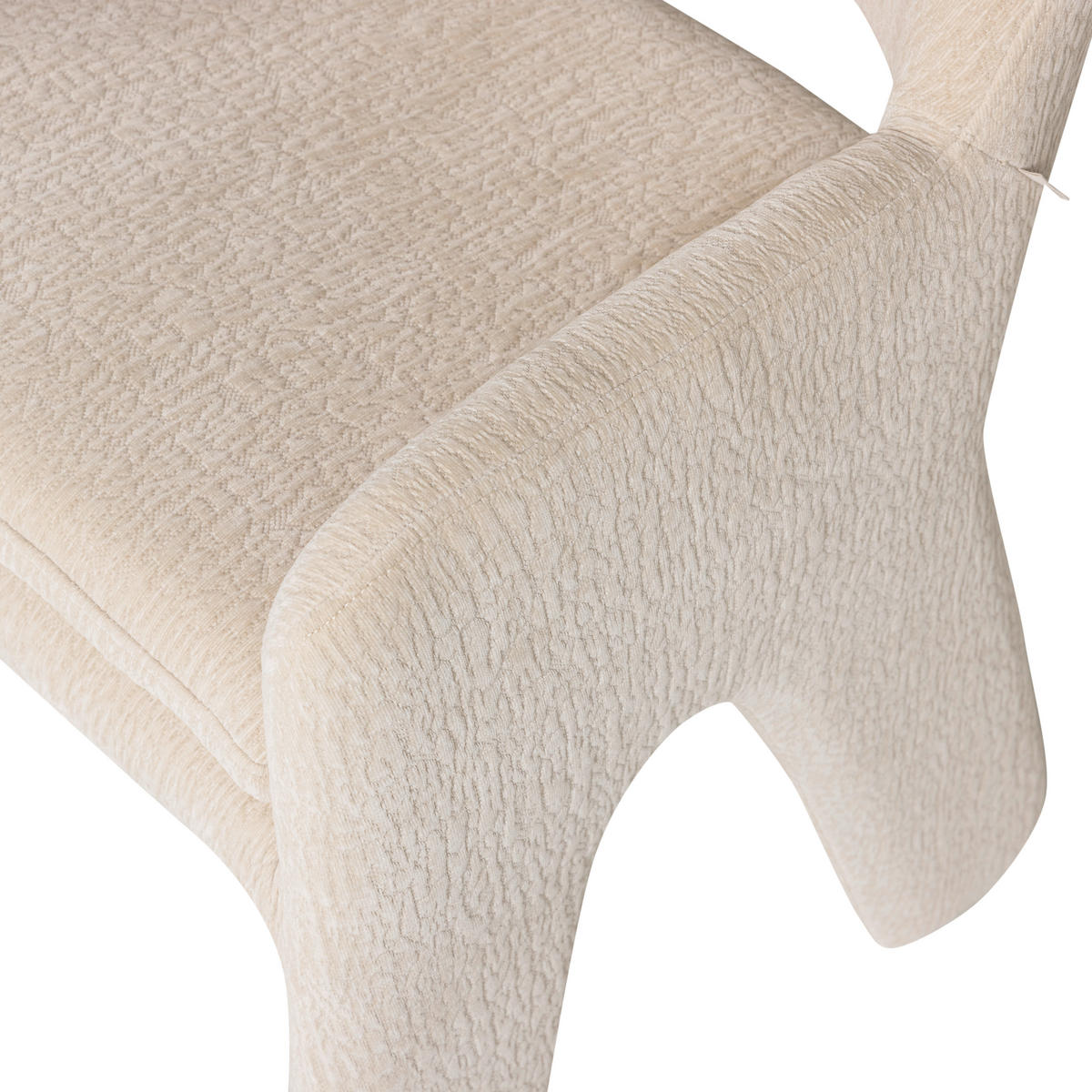 ARMLEHNSTUHL   Chenille  Sandfarben  - Sandfarben, MODERN, Textil (57/78/56cm) - Livetastic