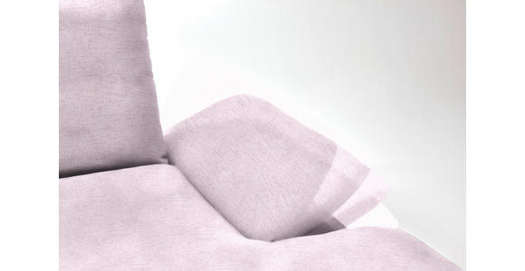 ECKSOFA in Flachgewebe Hellrosa 314/159 cm - Hellrosa/Schwarz, Design, Holz/Textil (314/159cm) - Dieter Knoll