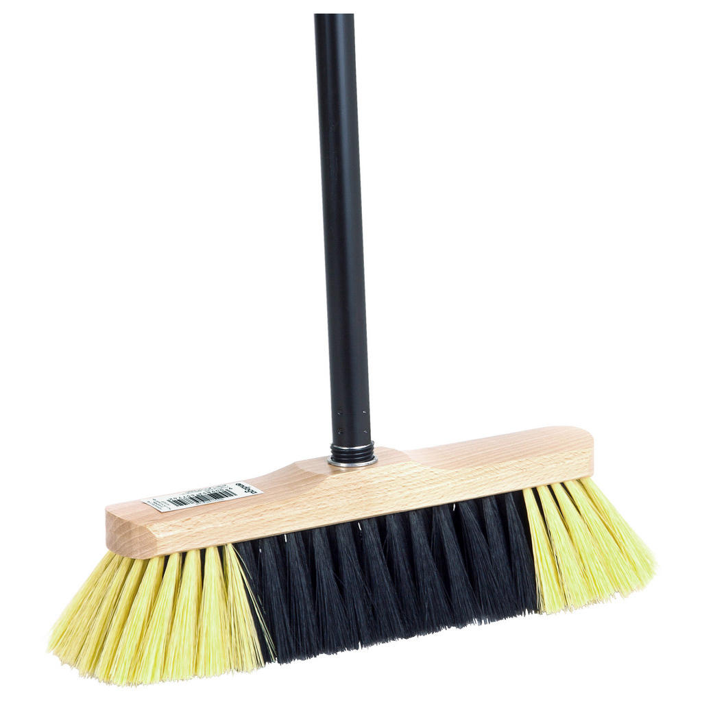 Besen mit Metallstiel L: 126 cm Kunststoff-Borsten