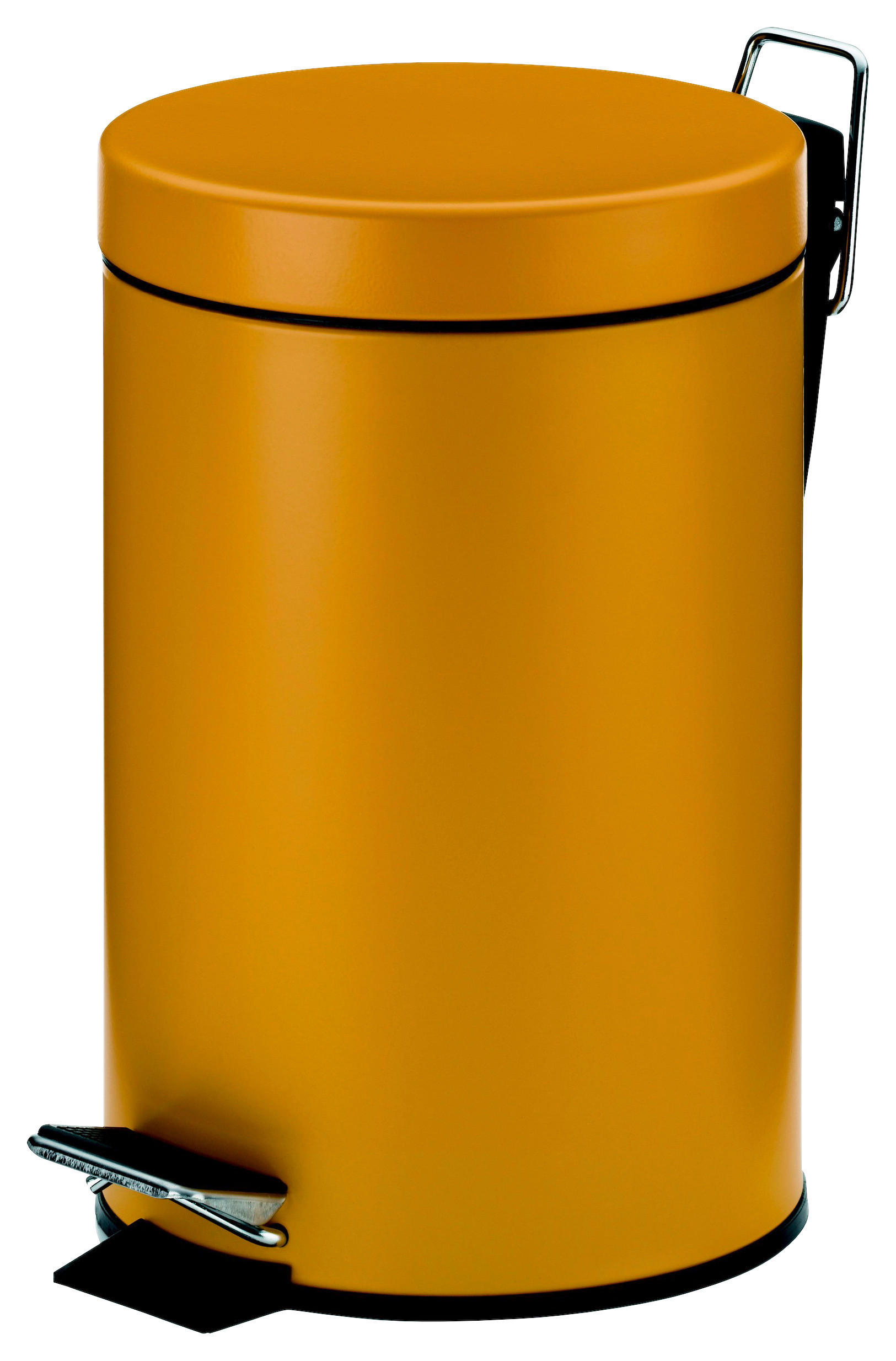 KOSMETIKEIMER 3 l  Metall  - Currygelb/Schwarz, Basics, Kunststoff/Metall (17/26cm) - Kela