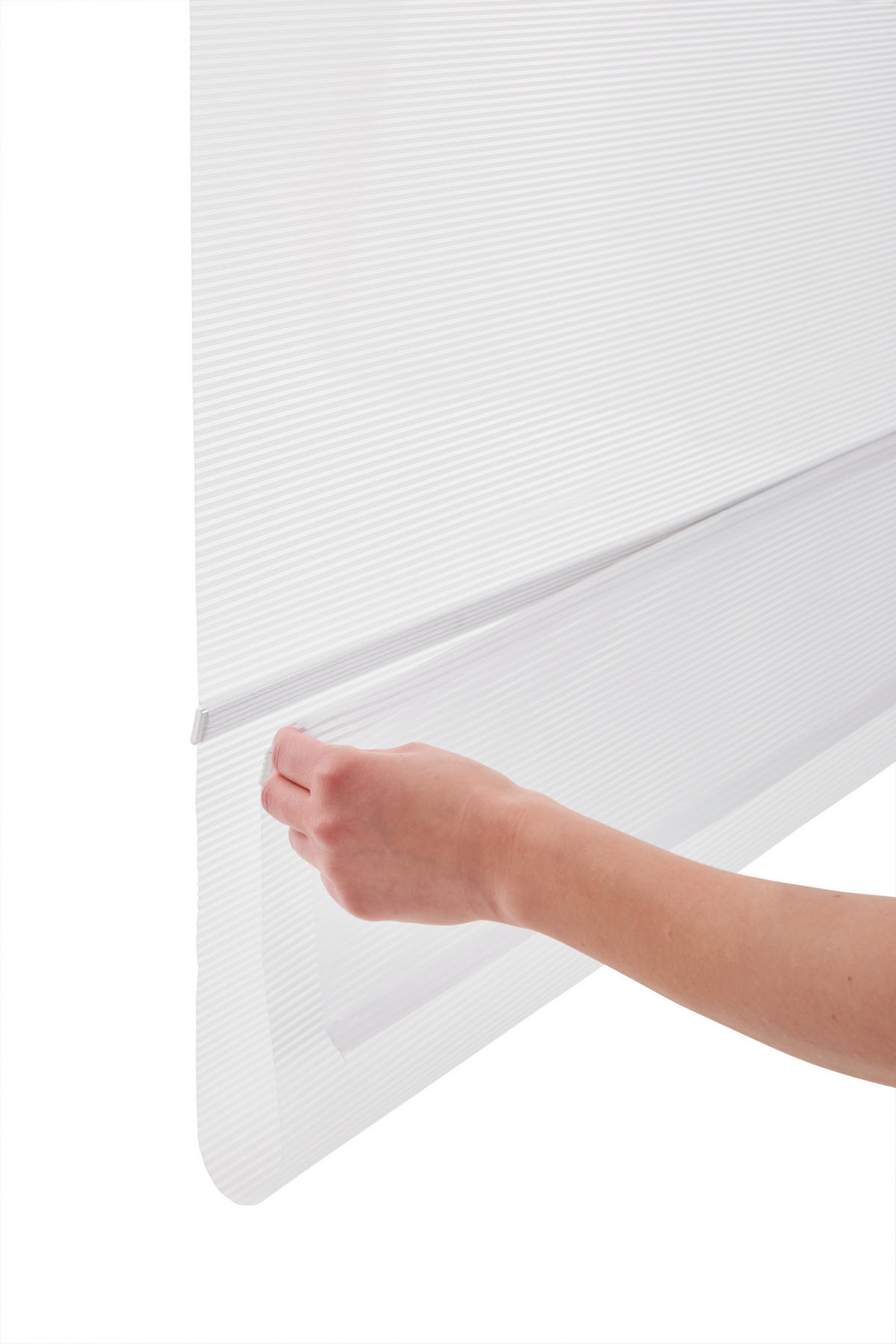 MAGNETROLLO  halbtransparent  80/210 cm    - Weiß, Basics, Textil (80/210cm) - Novel