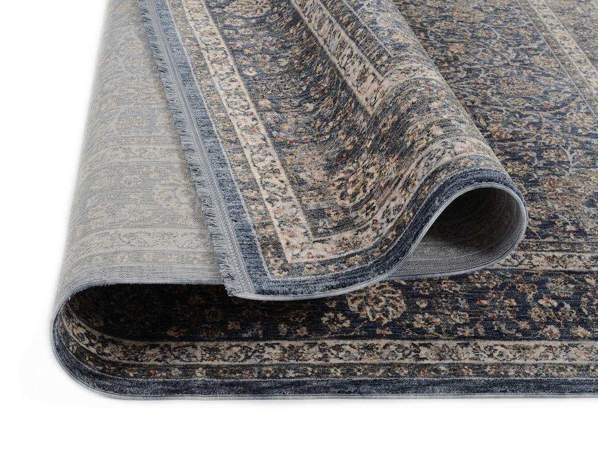 WEBTEPPICH  Wohnzimmer 140/200 cm Tours Blau rechteckig  - Blau, Design, Textil (140/200cm) - Novel