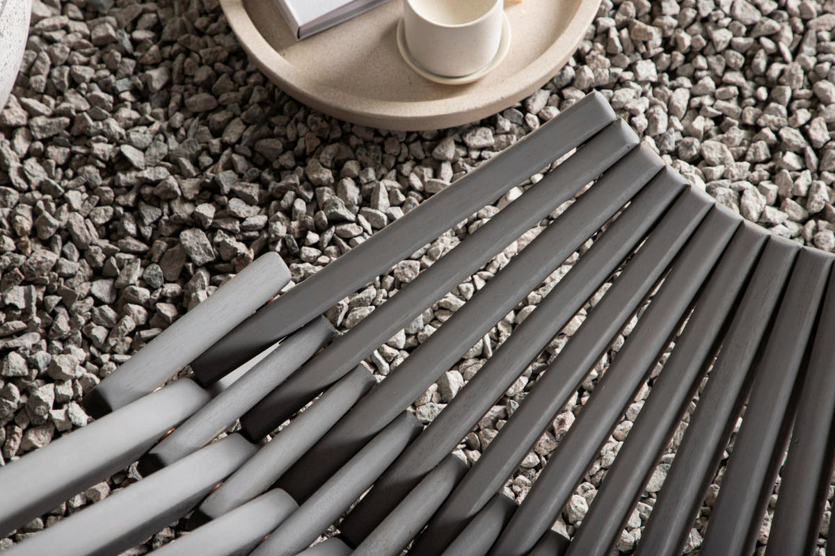 LOUNGEFÅTÖLJ  - mörkgrå/beige, Modern, trä/textil (57/79/73cm) - Gardenson