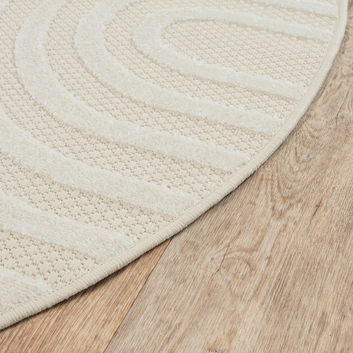 OUTDOORTEPPICH 150 cm Berlin Creme  - Creme, KONVENTIONELL, Kunststoff/Textil (150cm) - Novel