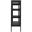 VITRINE in Schwarz  - Schwarz, Design, Glas/Metall (120/110/35cm) - Xora