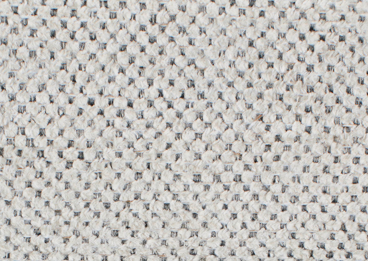 ECKSOFA in Chenille Creme  - Creme/Schwarz, Konventionell, Textil/Metall (265/184cm) - Hom`in