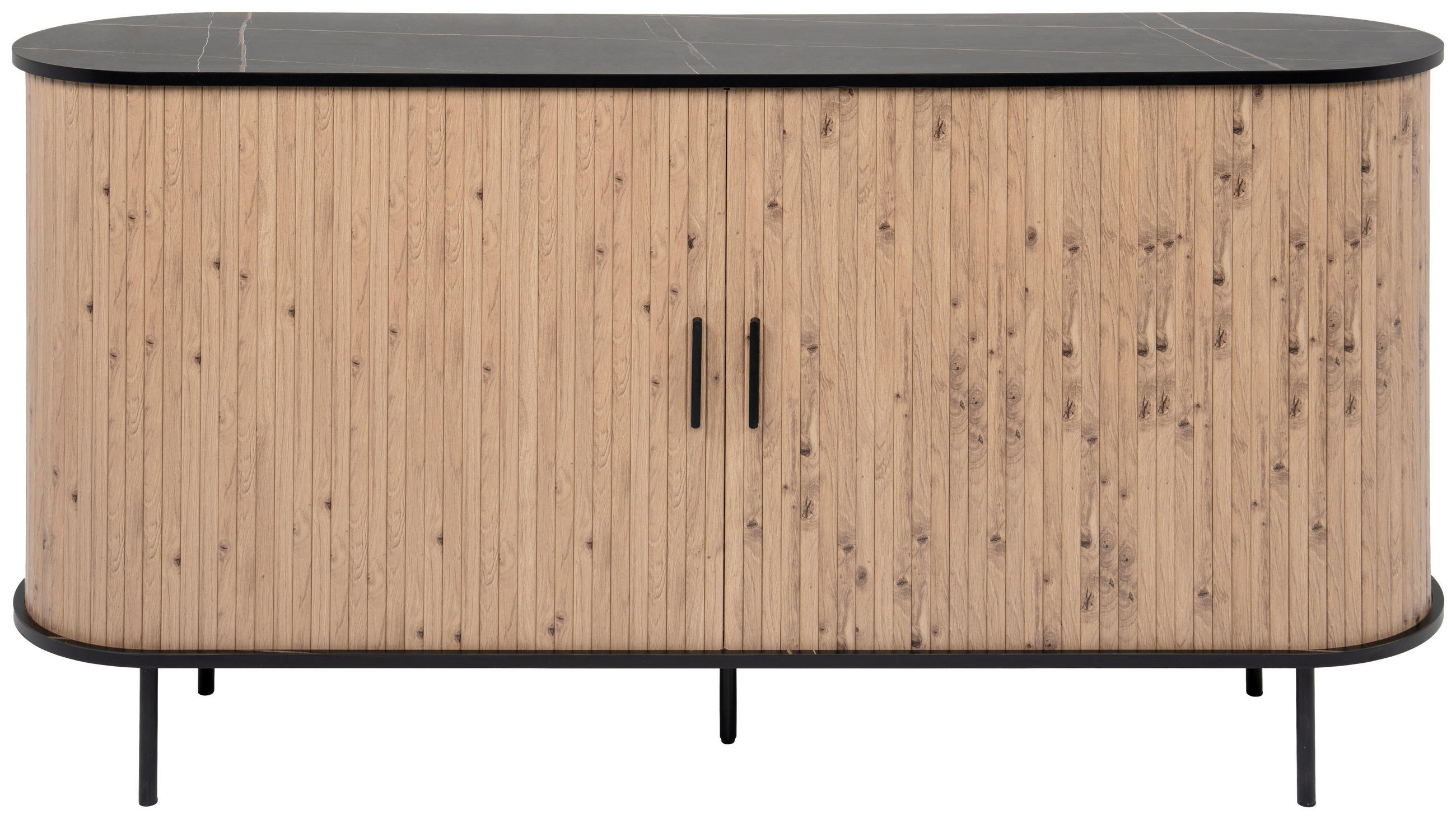 Sideboard Kajsa Schwarz/Artisan Dekor B: 160cm