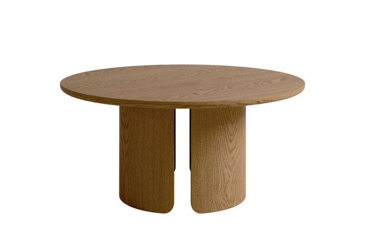 COUCHTISCH 80/80/41 cm Holzwerkstoff einfacher Aufbau, 2 in 1 Gestell  - Eichefarben, Modern, Holzwerkstoff (80/80/41cm) - Schöner Wohnen